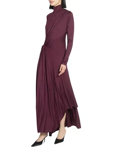 Victoria Beckham Women's Twisted Stretch-Jersey Maxi Dress - Merlot | Thumbnail 4 Victoria Beckham Women's Twisted Stretch-Jersey Maxi Dress - Merlot | Thumbnail 4