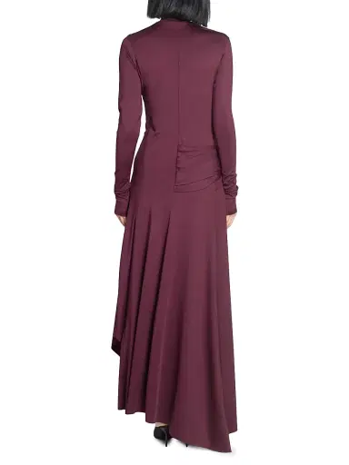 Victoria Beckham Women's Twisted Stretch-Jersey Maxi Dress - Merlot | Thumbnail 5 Victoria Beckham Women's Twisted Stretch-Jersey Maxi Dress - Merlot | Thumbnail 5