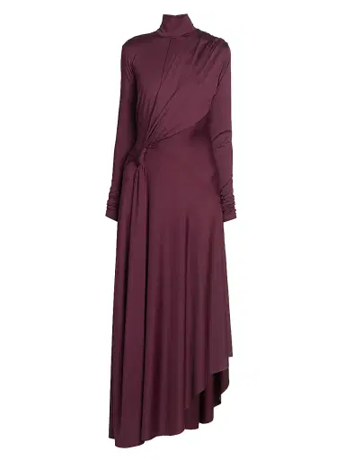 Victoria Beckham Women's Twisted Stretch-Jersey Maxi Dress - Merlot | Thumbnail 1 Victoria Beckham Women's Twisted Stretch-Jersey Maxi Dress - Merlot | Thumbnail 1