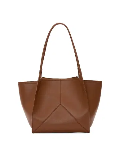 Victoria Beckham Women's Small Victoria Leather Tote Bag - Dark Tan | Thumbnail 2 Victoria Beckham Women's Small Victoria Leather Tote Bag - Dark Tan | Thumbnail 2