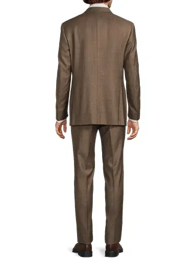 Canali Men's Siena Notch Lapel Wool Suit - Tan | Thumbnail 5 Canali Men's Siena Notch Lapel Wool Suit - Tan | Thumbnail 5