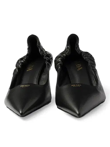 Prada Women's Leather Pumps - Black | Thumbnail 4 Prada Women's Leather Pumps - Black | Thumbnail 4