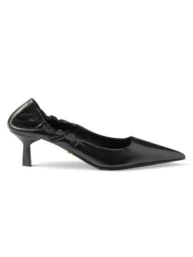 Prada Women's Leather Pumps - Black | Thumbnail 1 Prada Women's Leather Pumps - Black | Thumbnail 1