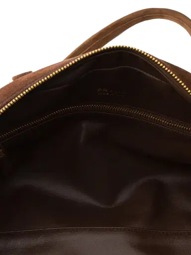 Prada Women's Suede Shoulder Bag - Brown | Thumbnail 5 Prada Women's Suede Shoulder Bag - Brown | Thumbnail 5