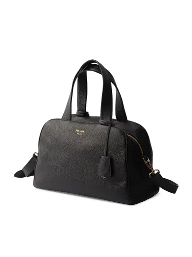 Prada Women's Leather Top-Handle Bag - Black | Thumbnail 5 Prada Women's Leather Top-Handle Bag - Black | Thumbnail 5
