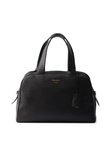 Prada Women's Leather Top-Handle Bag - Black | Thumbnail 1 Prada Women's Leather Top-Handle Bag - Black | Thumbnail 1