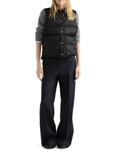 Prada Women's Re-Nylon Down Vest - Black - Size 0 | Thumbnail 6 Prada Women's Re-Nylon Down Vest - Black - Size 0 | Thumbnail 6