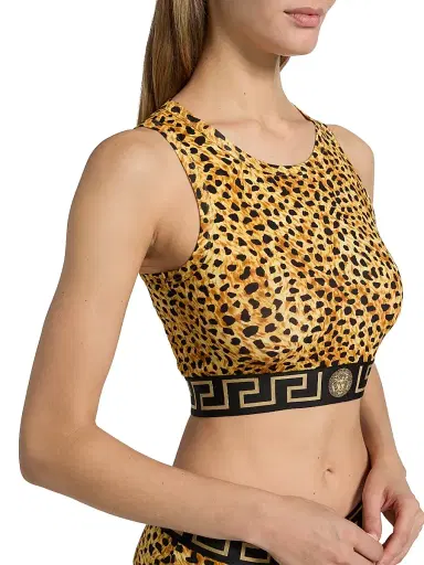 Versace Women's Cheetah-Print Jersey Top - Size Small | Thumbnail 5 Versace Women's Cheetah-Print Jersey Top - Size Small | Thumbnail 5