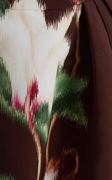 Oscar de la Renta Cyclamen Faille Midi Dress | Thumbnail 6 Oscar de la Renta Cyclamen Faille Midi Dress | Thumbnail 6