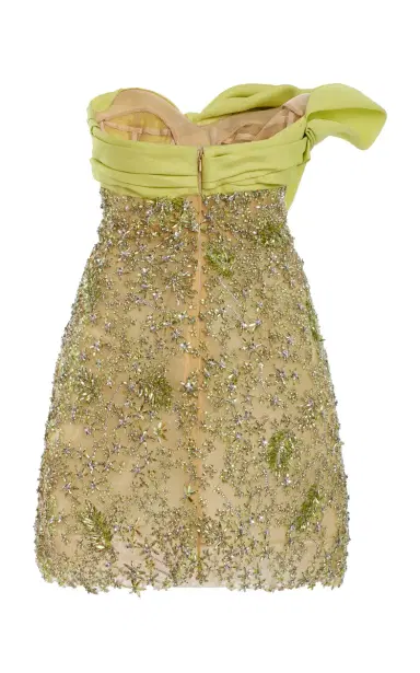 Oscar de la Renta Bow-Detailed Silk Cocktail Mini Dress | Thumbnail 6 Oscar de la Renta Bow-Detailed Silk Cocktail Mini Dress | Thumbnail 6