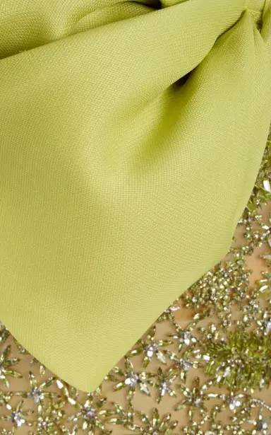 Oscar de la Renta Bow-Detailed Silk Cocktail Mini Dress | Thumbnail 7 Oscar de la Renta Bow-Detailed Silk Cocktail Mini Dress | Thumbnail 7