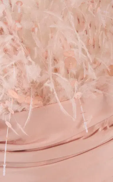 Oscar de la Renta Point D'esprit Silk Faille Gown | Thumbnail 6 Oscar de la Renta Point D'esprit Silk Faille Gown | Thumbnail 6