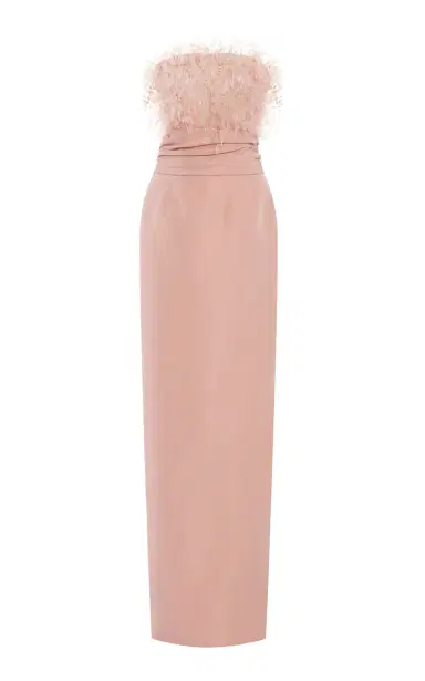 Oscar de la Renta Point D'esprit Silk Faille Gown | Thumbnail 7 Oscar de la Renta Point D'esprit Silk Faille Gown | Thumbnail 7