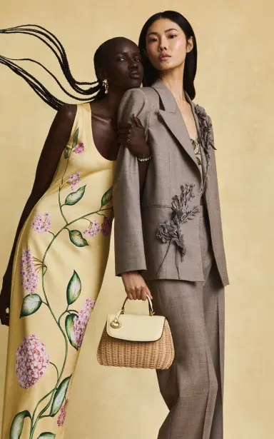 Oscar de la Renta Porcelain Flowers Stretch-Crepe Gown | Thumbnail 5 Oscar de la Renta Porcelain Flowers Stretch-Crepe Gown | Thumbnail 5