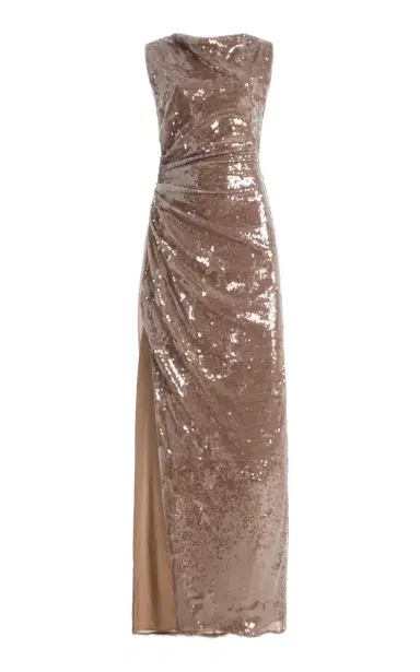 LAPOINTE Ruched Sequined Tulle Gown | Thumbnail 1 LAPOINTE Ruched Sequined Tulle Gown | Thumbnail 1