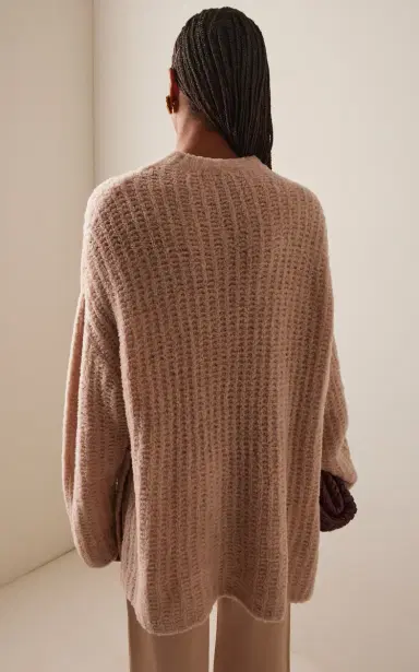 LAPOINTE Oversized Wool-Blend Boucle Sweater | Thumbnail 4 LAPOINTE Oversized Wool-Blend Boucle Sweater | Thumbnail 4