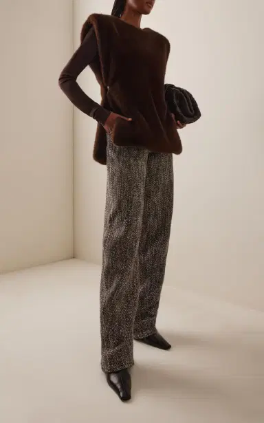 DARKPARK Khris Herringbone Cotton-Blend Barrel-Leg Pants | Thumbnail 2 DARKPARK Khris Herringbone Cotton-Blend Barrel-Leg Pants | Thumbnail 2