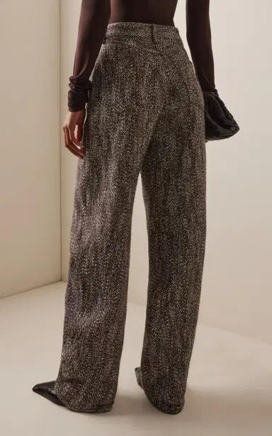 DARKPARK Khris Herringbone Cotton-Blend Barrel-Leg Pants | Thumbnail 4 DARKPARK Khris Herringbone Cotton-Blend Barrel-Leg Pants | Thumbnail 4