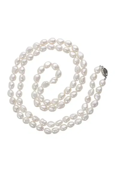 BAGGINS White Pearl Freshwater Baroque Necklace - 36in | Thumbnail 1 BAGGINS White Pearl Freshwater Baroque Necklace - 36in | Thumbnail 1