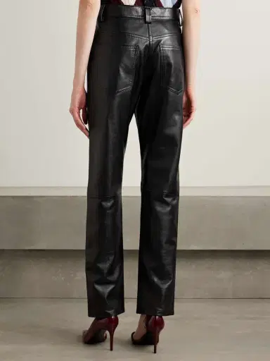 Khaite Callum Leather Straight-leg Pants | Thumbnail 4 Khaite Callum Leather Straight-leg Pants | Thumbnail 4