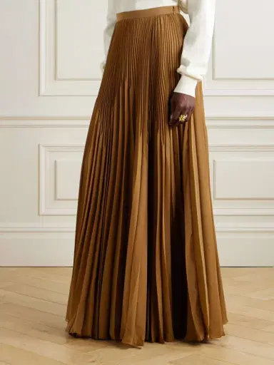 Ralph Lauren Collection Marsha Pleated Chiffon Maxi Skirt | Thumbnail 3 Ralph Lauren Collection Marsha Pleated Chiffon Maxi Skirt | Thumbnail 3
