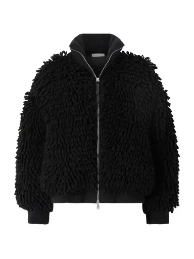 Moncler Genius + Edward Enninful Wool-blend Zip-up Cardigan | Thumbnail 1 Moncler Genius + Edward Enninful Wool-blend Zip-up Cardigan | Thumbnail 1