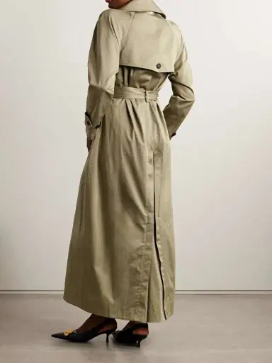 Balenciaga Cocoon Double-breasted Cotton-twill Trench Coat | Thumbnail 3 Balenciaga Cocoon Double-breasted Cotton-twill Trench Coat | Thumbnail 3