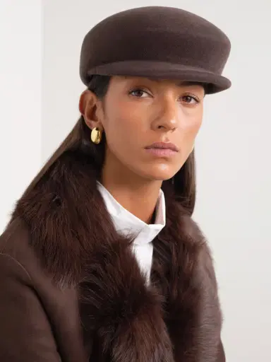 Gigi Burris Laurel Wool-felt Flat Cap | Thumbnail 2 Gigi Burris Laurel Wool-felt Flat Cap | Thumbnail 2