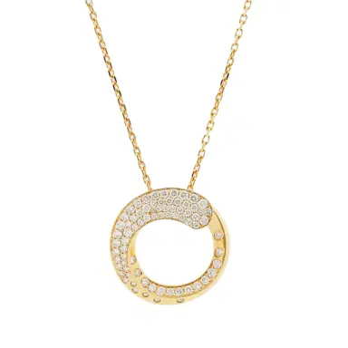 Crivelli Crivelli 18K Yellow Gold Diamond Circle Pendant Necklace by The Solist | Thumbnail 1 Crivelli Crivelli 18K Yellow Gold Diamond Circle Pendant Necklace by The Solist | Thumbnail 1