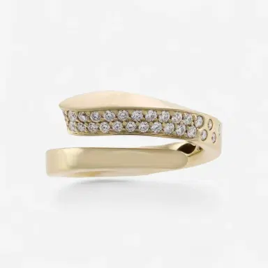 Crivelli Crivelli 18K Yellow Gold Diamond Slim Wrap Ring Sz. 7 by The Solist | Thumbnail 2 Crivelli Crivelli 18K Yellow Gold Diamond Slim Wrap Ring Sz. 7 by The Solist | Thumbnail 2