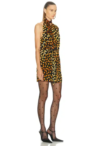 Saint Laurent One Shoulder Mini Dress | Thumbnail 2 Saint Laurent One Shoulder Mini Dress | Thumbnail 2