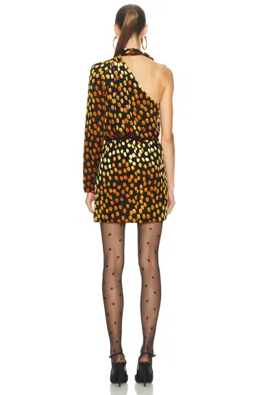 Saint Laurent One Shoulder Mini Dress | Thumbnail 4 Saint Laurent One Shoulder Mini Dress | Thumbnail 4