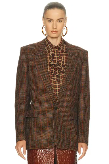 Saint Laurent Oversized Blazer | Thumbnail 2 Saint Laurent Oversized Blazer | Thumbnail 2