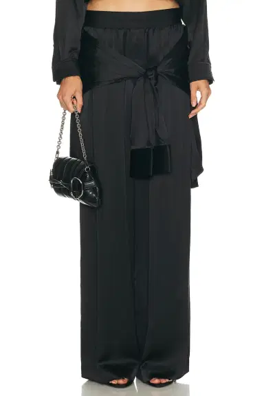 Alexander Wang Prestyled High Rise Boxer Pant | Thumbnail 1 Alexander Wang Prestyled High Rise Boxer Pant | Thumbnail 1