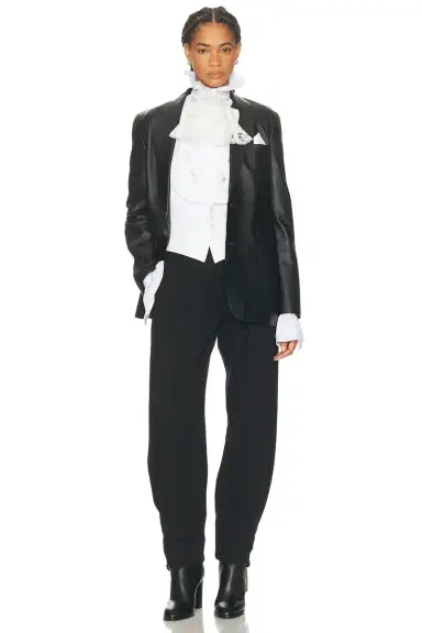 Ralph Lauren Collection Eli Leather Blazer | Thumbnail 6 Ralph Lauren Collection Eli Leather Blazer | Thumbnail 6