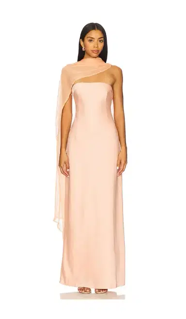 Yellow The Label Vitoria Cape Dress | Thumbnail 1 Yellow The Label Vitoria Cape Dress | Thumbnail 1
