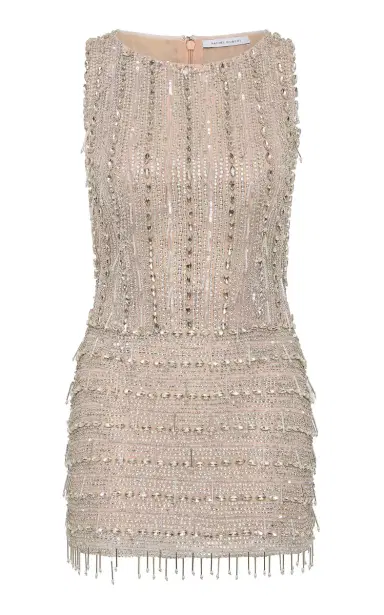 Rachel Gilbert Florentine Fringed Crystal Tulle Mini Dress | Thumbnail 1 Rachel Gilbert Florentine Fringed Crystal Tulle Mini Dress | Thumbnail 1