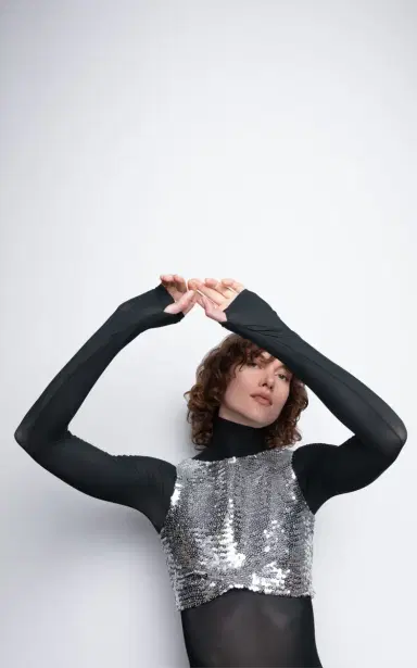 Alaïa Sequin Cropped Top | Thumbnail 6 Alaïa Sequin Cropped Top | Thumbnail 6