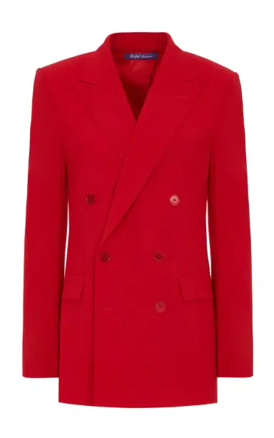 Ralph Lauren Ramona Stretch Wool-Blend Double-Breasted Blazer | Thumbnail 1 Ralph Lauren Ramona Stretch Wool-Blend Double-Breasted Blazer | Thumbnail 1
