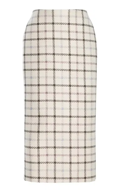 Brandon Maxwell The Mercer Wool-Blend Pencil Skirt | Thumbnail 4 Brandon Maxwell The Mercer Wool-Blend Pencil Skirt | Thumbnail 4