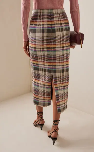 Brandon Maxwell The Mercer Wool-Blend Pencil Skirt | Thumbnail 7 Brandon Maxwell The Mercer Wool-Blend Pencil Skirt | Thumbnail 7