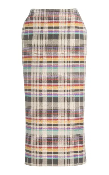 Brandon Maxwell The Mercer Wool-Blend Pencil Skirt | Thumbnail 1 Brandon Maxwell The Mercer Wool-Blend Pencil Skirt | Thumbnail 1