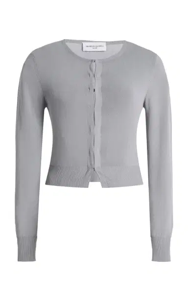 Brandon Maxwell The Ellery Shrunken Cardigan | Thumbnail 2 Brandon Maxwell The Ellery Shrunken Cardigan | Thumbnail 2