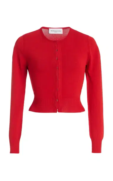Brandon Maxwell The Ellery Shrunken Cardigan | Thumbnail 1 Brandon Maxwell The Ellery Shrunken Cardigan | Thumbnail 1
