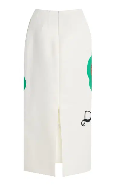 Brandon Maxwell The Mercer Printed Crepe Midi Skirt | Thumbnail 6 Brandon Maxwell The Mercer Printed Crepe Midi Skirt | Thumbnail 6