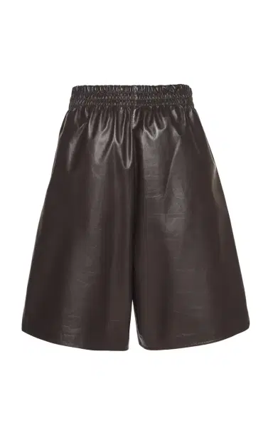 Bottega Veneta Long Leather Shorts | Thumbnail 3 Bottega Veneta Long Leather Shorts | Thumbnail 3