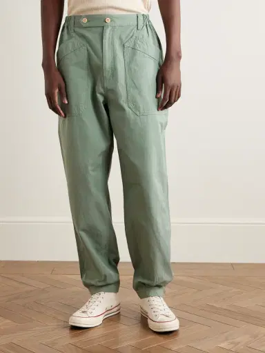 Visvim Carrol Tapered Cotton-Gabardine Cargo Pants - Men | Thumbnail 3 Visvim Carrol Tapered Cotton-Gabardine Cargo Pants - Men | Thumbnail 3