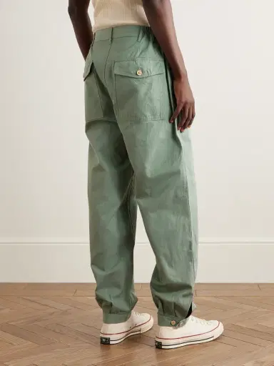 Visvim Carrol Tapered Cotton-Gabardine Cargo Pants - Men | Thumbnail 4 Visvim Carrol Tapered Cotton-Gabardine Cargo Pants - Men | Thumbnail 4