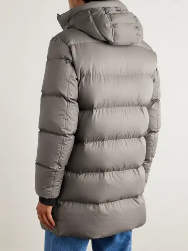 HERNO Quilted Twill Hooded Down Jacket - Men | Thumbnail 4 HERNO Quilted Twill Hooded Down Jacket - Men | Thumbnail 4