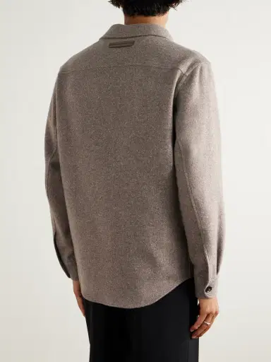 Zegna Cashmere and Silk-Blend Shirt - Men | Thumbnail 3 Zegna Cashmere and Silk-Blend Shirt - Men | Thumbnail 3